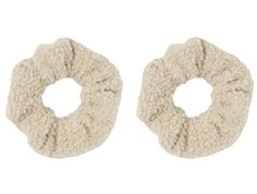 Name It oxford tan teddy scrunchie hårelastik (2-pack) 